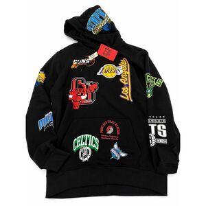 Ultra Game NBA Multi Team Logo Hoodie NWT M